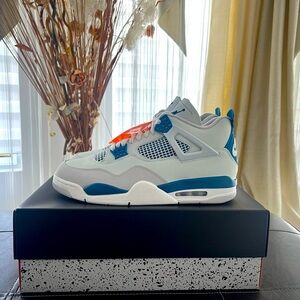 NEW Air Jordan 4 Retro Military Blue Mens 12 - Authentic FV5029-141 Sneakers